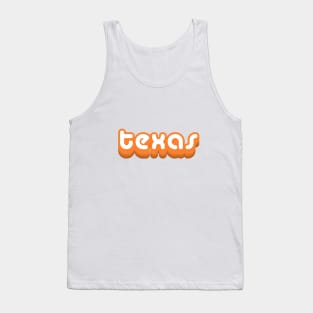 utexs retro bubble lettering Tank Top